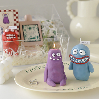 Hotel and Resort Target End User Clay Man Monster Candle per Funny Year Fragrances Gift