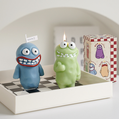 Hotel and Resort Target End User Clay Man Monster Candle per Funny Year Fragrances Gift