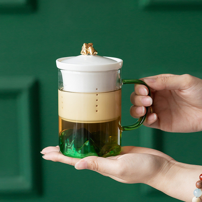 Regalo per il Festival delle Barche del Drago Guan Shan Cha Shui Coppa di vetro di separazione per ufficio e casa