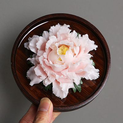 Logo Aromatizzazione a mano in ceramica in peonia Il regalo perfetto per i prodotti di ufficio finali