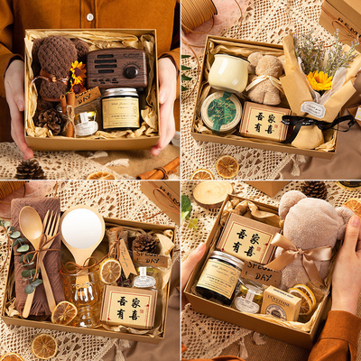 Foresta Stile Mani Gesto Gift Box Set Novità Regali per damigelle e sposo