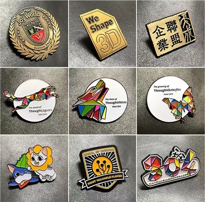 Cartoon Animation Metal Lapel Pin Badge con collezione di smalto morbido e duro