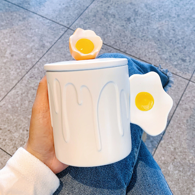 Prodotti per ufficio con coppe in ceramica di alto aspetto Stampa a schermo di seta Regalo di compleanno per dipendenti