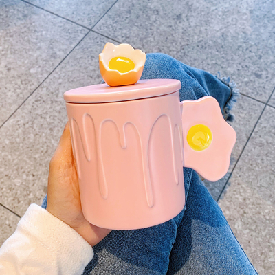 Prodotti per ufficio con coppe in ceramica di alto aspetto Stampa a schermo di seta Regalo di compleanno per dipendenti