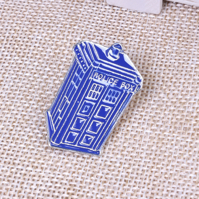 Portachiavi per aprire bottiglie di plastica Pendente regalo Casa blu Accessori fai da te Portachiavi metallici