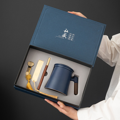 Consigli per la riunione annuale aziendale Custom Brass Bookmark Gift Box Set per quaderni finali