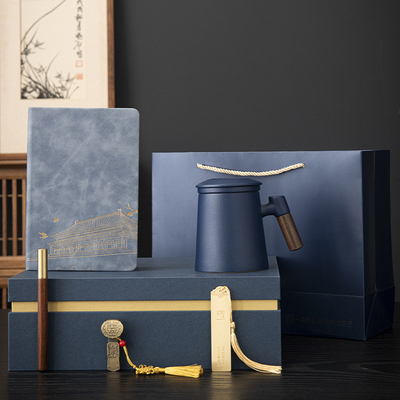 Consigli per la riunione annuale aziendale Custom Brass Bookmark Gift Box Set per quaderni finali
