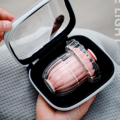 Hotel and Resort Sakura Set di tè da viaggio in vetro rosa Borsa da tè portatile Una pentola Due tazze Regali per il giorno della dea