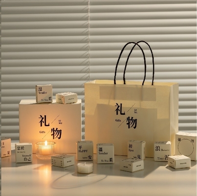 Agenzia di viaggio Candelabra aromaterapia bianca destinata Box regalo Mini candele Set per interni