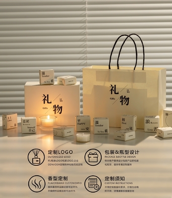 Agenzia di viaggio Candelabra aromaterapia bianca destinata Box regalo Mini candele Set per interni