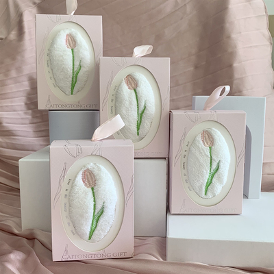 Ins Style Tulip Towel Unico Souvenir per la Giornata della Donna per gli amanti dell'agricoltura