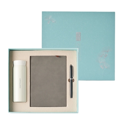Business Set per l'agricoltura Serratura Thermos Mug Pen e Notebook portatile personalizzabile