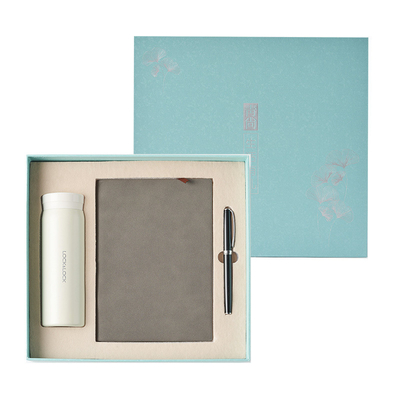 Business Set per l'agricoltura Serratura Thermos Mug Pen e Notebook portatile personalizzabile