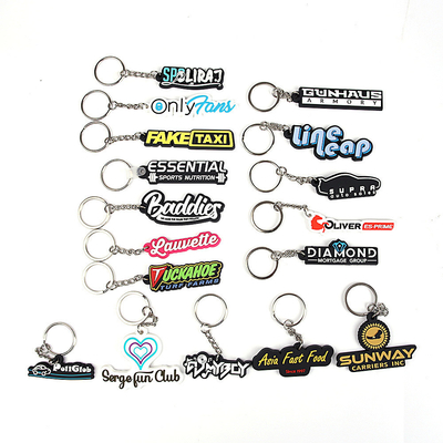 Logo personalizzato Portachiavi in PVC morbido per ogni scena