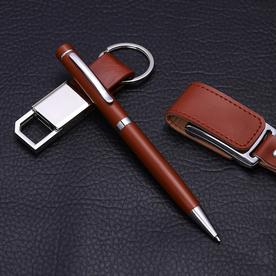 Stampa UV Regalo di souvenir commemorativo Portachiavi creativi Set di penna di firma USB