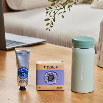 C Lock Thermos Mug L'Occitane Sapone Cream Set Ideale per gli ospiti di hotel e resort