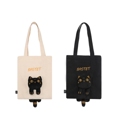 Logo del Cliente Gaia Anderson Cat Canvas Bag Plush Shoulder Bag Diagonale Straddle Bag