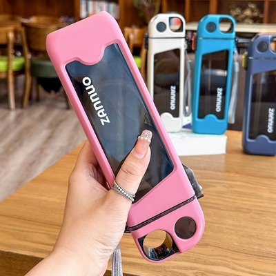 Coppa di paglia di plastica portatile per la temperatura Coppa estetica quadrata per sport Coppa d'acqua per attività