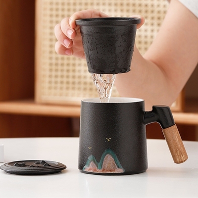 Creative Qianli Jiangshan Office Cup Set Perfetto regalo per hotel e resort
