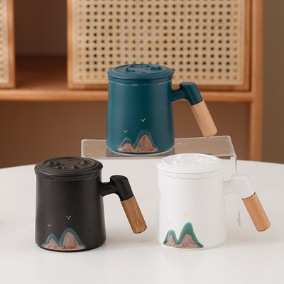 Creative Qianli Jiangshan Office Cup Set Perfetto regalo per hotel e resort