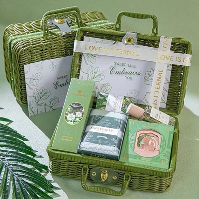 Green Vine Basket regalo portatile funzionale per le relazioni con gli alunni / riunioni di classe