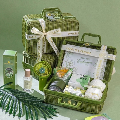 Green Vine Basket regalo portatile funzionale per le relazioni con gli alunni / riunioni di classe