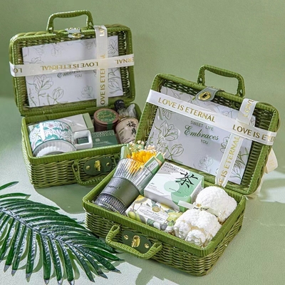 Green Vine Basket regalo portatile funzionale per le relazioni con gli alunni / riunioni di classe