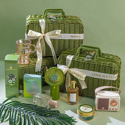 Green Vine Basket regalo portatile funzionale per le relazioni con gli alunni / riunioni di classe
