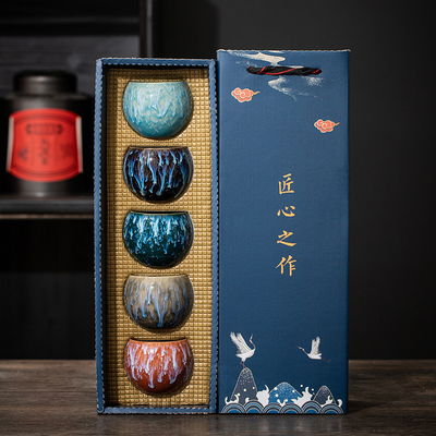 Kiln Change Master Cup Tea Cup Set per regali aziendali Dimensioni e forma personalizzate