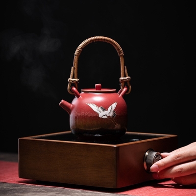 Xianhe Yangwen Teapot Alcohol Lamp Tea Warmer Set Business Gift con 1 stampa a colori