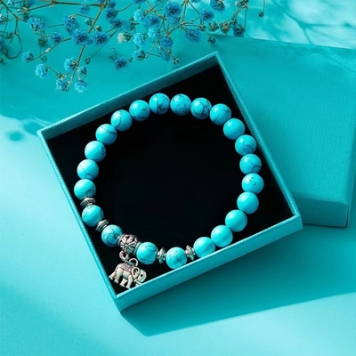 2 Set regalo blu a colori stampato Aromaterapia candela palla da bagno per la festa del giorno della mamma