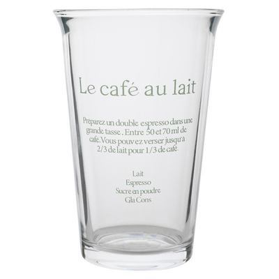 350ml Ins Fashion Text Stampa Tazza di vetro per tazza di acqua Retro Tazza di caffè ghiaccio Tazza di tè Latte