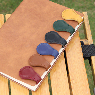 Stampa a colori per la grafica 5 Colore Bookmark in cuoio Clip a mano a doppio lato Promozione