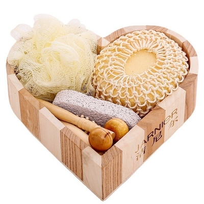 Articoli caldi per l' anno regalo Set spada e articoli da bagno in scatola regalo doccia a forma di cuore