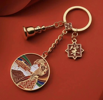 2024 Portachiavi personalizzati in lega di zinco Carabiner con logo del cliente e stampa in gravura