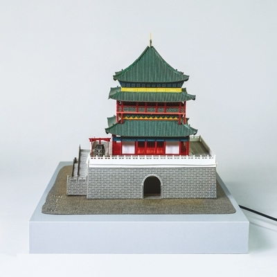Torre Campanile di Xi'an Puzzle di scultura in carta 3D per il cervello Moving Cultural and Creative Gift