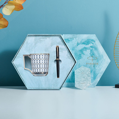 IM Pure Black Liya Gold Clip Pearl Pen Wedgwood Gold Pink Youth Blue Mug Set per l'evento