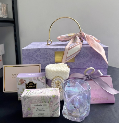 Esclusivo set regalo di nozze Eco-friendly Purple Metal Candy Box per gli amanti dell'automobile