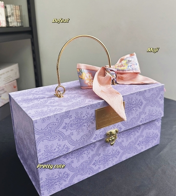 Esclusivo set regalo di nozze Eco-friendly Purple Metal Candy Box per gli amanti dell'automobile