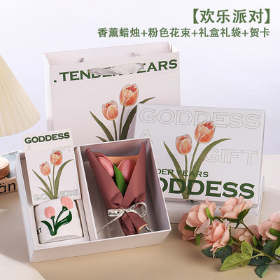 Celebrate la Giornata della Donna con il regalo perfetto Creativo Fiore Aromaterapia Candela Gift Box