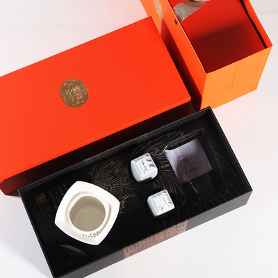 Unico set di tazze cinesi di tipo mobile realizzato a mano Tazza Wangzi Tazza Shunzi Tazza Rotonda Vaso Quadrato