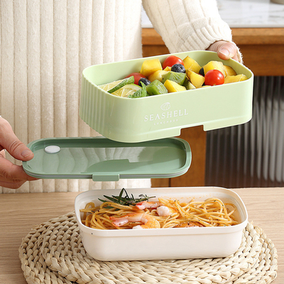 Feria del Lavoro Prodotti per ufficio piccoli regali 2 colori Grafica Stampa doppio strato Scatola da pranzo