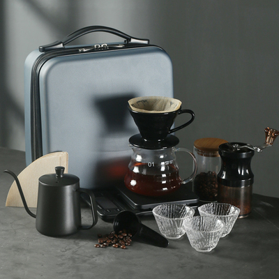 Presentazione Set regalo Stile Viaggio Set da caffè Portatile Outdoor Coffee Equipment Business Gift