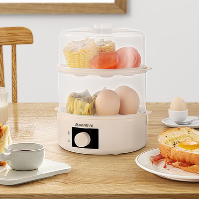 Hotel and Resort Double layer Egg Cooker Small Power Steamer per dormitori domestici