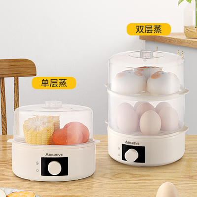 Hotel and Resort Double layer Egg Cooker Small Power Steamer per dormitori domestici