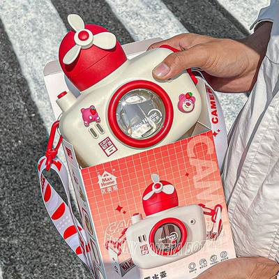 Stampa a schermo di seta Super carino grande capacità tazza di paglia per il giorno dei bambini regalo