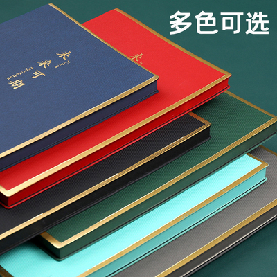 Giallo Business cuoio Face Book Gift Box con due pezzi Set di notebook penna di firma