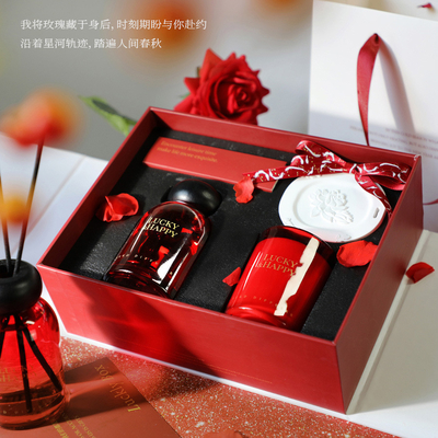 Stampa a schermo di seta Aromaterapia per interni appendiabiti per l'anno Aromaterapia candela set regalo