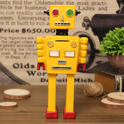 Decorazioni per finestre e artigianato per il giorno del padre Decorazioni per modelli di robot retrò