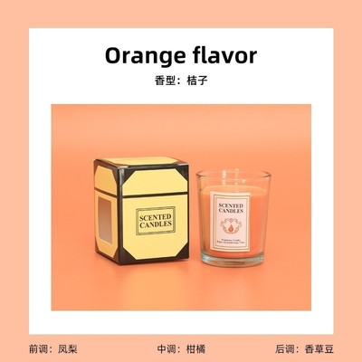 Relazioni con gli alunni Coppa di vetro Candela aromaterapia colorata incenso duraturo Candela promozionale regalo